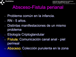 Absceso-Fistula perianal - Cruces University Hospital