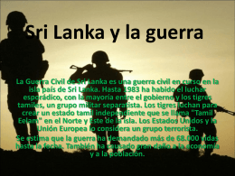 Sri Lanka y la guerra