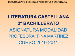 departamento de lengua y literatura castellana