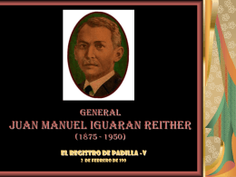GENERAL JUAN MANUEL IGUARAN REITHER (1875