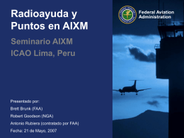 Aeronautical Information Exchange (AIXM/AICM)