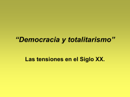 Democracia y totalitarismo”