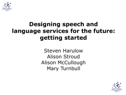 Designing SLT services for the future – getting started