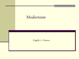 Modernism - SCHOOLinSITES