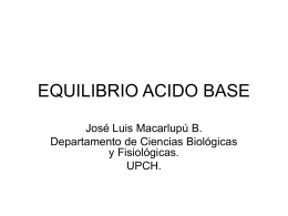 EQUILIBRIO ACIDO BASE - UPCH