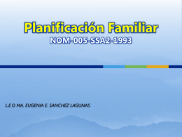 Planificacion Familiar NOM-005-SSA2-1993