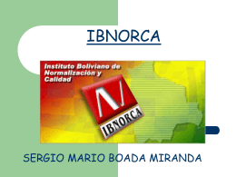 IBNORCA - auditoriasistemasucb / FrontPage
