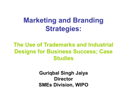 Marketing and branding strategies: Use of trademarks