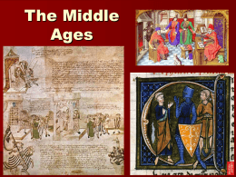 The Middle Ages - York Region District School Board