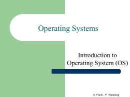Introduction to Operating Systems - Bar