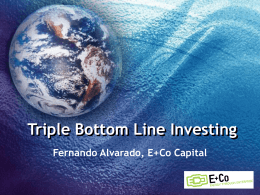 Triple Bottom Line Impact - Latin American Private Equity
