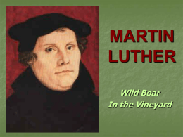MARTIN LUTHER - NOBTS