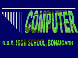 COMPUTER - Gyanpedia - creating learning communities