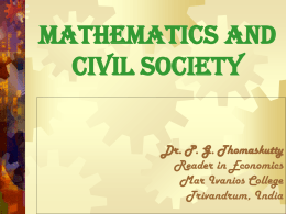 Mathematics and Civil Society