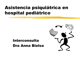 Asistencia psiquiatica en hospital pediatrico