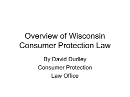 Basics of Consumer Protection Law