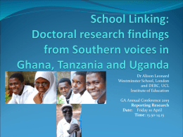 School Linking: Doctoral research findings from Southern