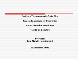 Instituto Tecnologico de Costa Rica Escuela Ingenieria en