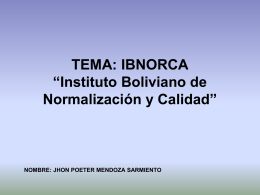 TEMA: IBNORCA - auditoriasistemasucb / FrontPage