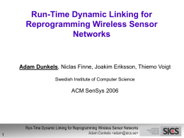 Run-Time Dynamic Linking for Reprogramming Wireless …