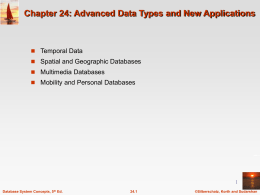 Chapter 23: Advanced Data Types and New Applications