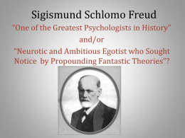 Sigmund Freud - University of Wisconsin–Platteville