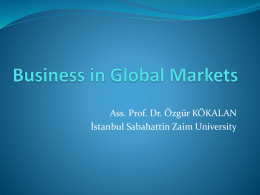 Business in Global Markets