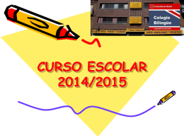 CURSO ESCOLAR 2014/2015
