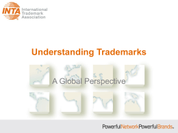 INTA Understanding Trademarks Presentation