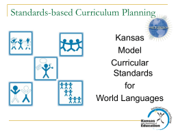 Kansas Model Curricular Standards for Foreign Languages