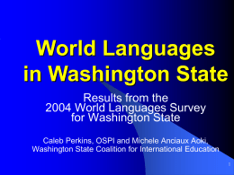 Washington State World Language Survey