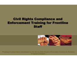 Civil Rights Compliance and Enforcement Training for