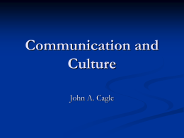 Communication and Culture - California State University