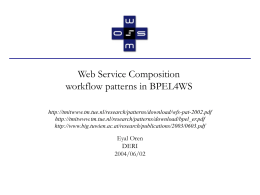 Workflow patterns in BPEL4WS
