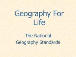 Geography For Life