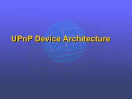 UPnP Device Architecture