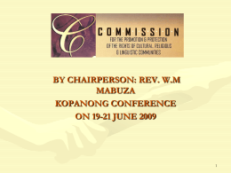 CRL RIGHTS COMMISSION
