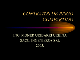 CONTRATOS DE RISGO COMPARTIDO