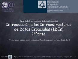 Curso de Doctorado Infraestructuras de Datos Espaciales