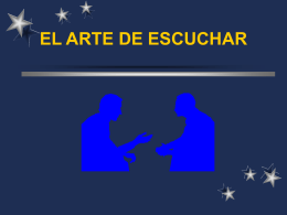 EL ARTE DE ESCUCHAR