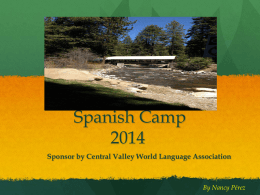 CVWLA Spanish Camp 2014