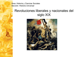 Clase 20: Revoluciones liberales y nacionales del siglo XIX