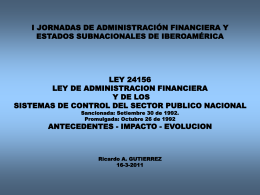 LEY 24156 LEY DE ADMINISTRACION FINANCIERA Y DE …