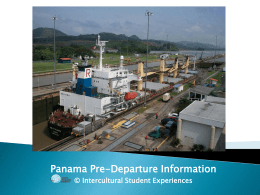 Panama Pre-Departure Information