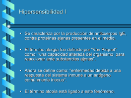 Hipersensibilidad I - [DePa] Departamento de Programas