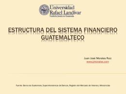 Estructura del sistema financiero guatemalteco