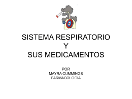 MEDICAMENTOS DEL SISTEMA RESPIRATORIO