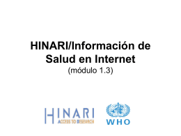 Health Information on the Internet (module 1.3)