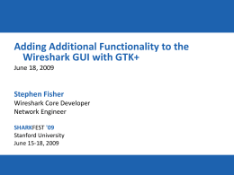 DT-9 (Fisher) Extend Wireshark With GTK