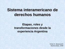Sistema interamericano de derechos humanos
